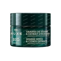 Nuxe Bio Organic Sesamsamen & Zitrusextrakt Strahlkraft Entgiftende Gesichtsmaske 50 ml