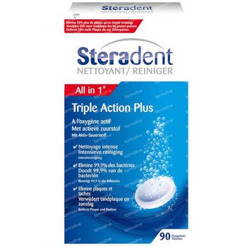 Steradent Cleaner Triple action 90 tabletten