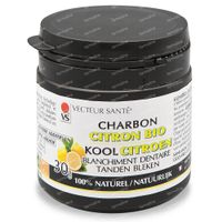 Vecteur Santé Charbon Blanchment Dentaire Citron Bio 30 g