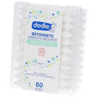 Dodie Bâtonnets Coton Bio 60 pièces