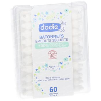 Dodie® Wattenstaafjes Biologisch Katoen 60 stuks