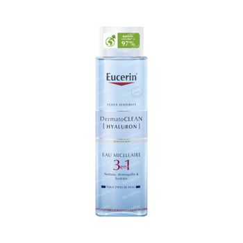 Eucerin DermatoCLEAN [Hyaluron] Eau Micellaire 3 en 1 Tous Types de Peau 400 ml