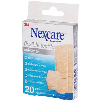 Nexcare Flexible Textile Universal 20 stuks