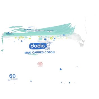 Dodie® Maxi Vierkante Watten Biologisch Katoen 60 stuks