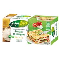 Valpi Bio Feuilles de Lasagnes Maïs et Riz 250 g