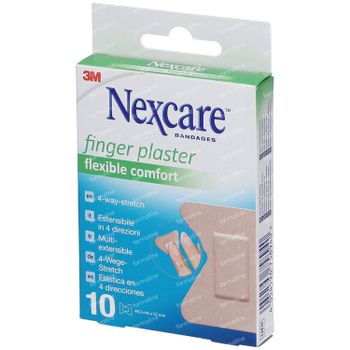 Nexcare Ultra Strech Flexible Comfort Vinger 10 stuks