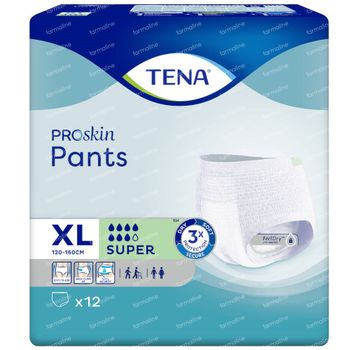 TENA ProSkin Pants Super Extra Large 12 pièces