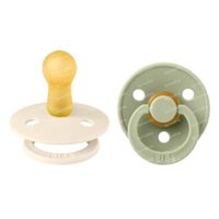BIBS Fopspeen Sage - Ivory 6-18 Maanden 2 fopspeen (-en)