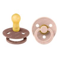 BIBS Tétine Woodchuck - Blush 6-18 Mois 2 pièces