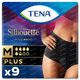 TENA Pants Silhouette Plus High Waist Noir Medium 9 pièces