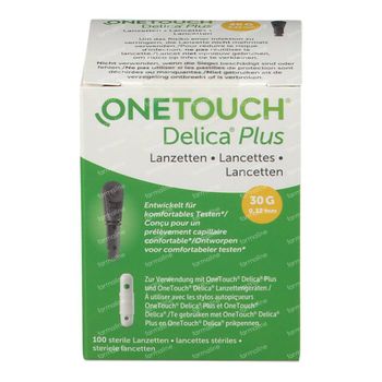 One Touch Delica Plus Lancettes 100 pièces
