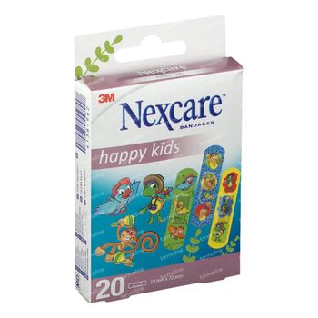 Nexcare Happy Kids Dieren 20 pleisters