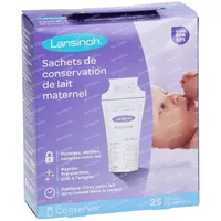 Lansinoh Sachets de conservation du lait maternel - 25 sachets - Pharmacie  en ligne