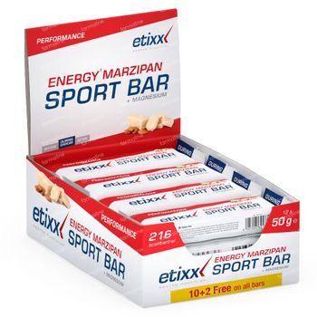 Etixx Energy Sport Bar Marzipan 12x50 g