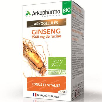Arkogélules Ginseng Bio 150 capsules