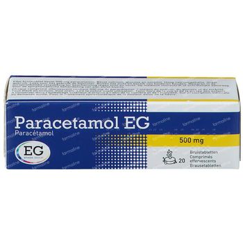 Paracetamol E.G. 500mg 20 comprimés effervescents