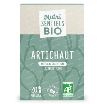 Nutri'Sentiels Bio Artichaut 20 capsules