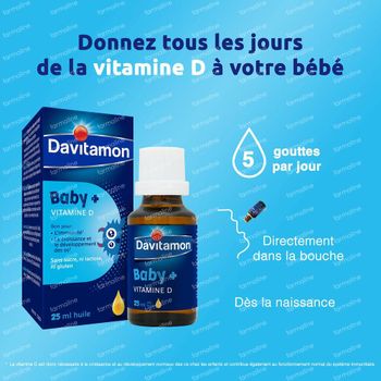 Davitamon Baby+ Vitamine D 25 ml huile