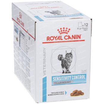 Royal Canin Veterinary Feline Sensitivity Control Chicken with Rice 12x85 g