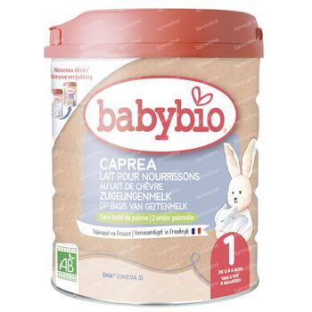 Babybio CAPREA 1 – Préparation Infantile Complète à base de Lait de Chèvre – Lait Bébé 800 g