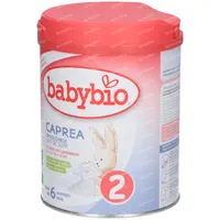 Capréa 2 au lait de chèvre 2ème âge Dès 6 mois jusqu'à 1 an 900gr Babybio  produit de remplacement du lait pour bébé