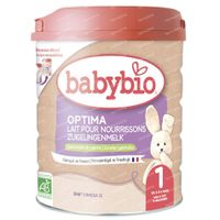 Babybio Optima 1 – Volledige Zuigelingenvoeding in Poedervorm met Bifidus – Babymelk 800 g