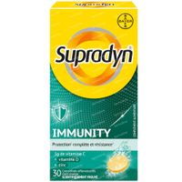 Supradyn Immunity - Immunité, Vitamine C & D, Zinc 30 comprimés effervescents