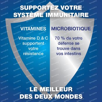 Davitamon Pro-Immun D Immunité Adultes - Microbiotique, Vitamine D, Vitamine C 30 capsules