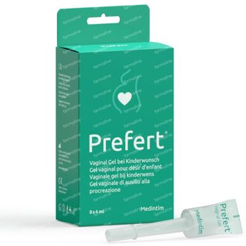 Prefert Vaginaal Glijmiddel bij Kinderwens 8x4 ml