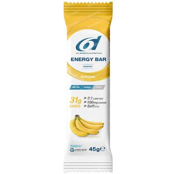 6D Sports Nutrition Energy Bar Banaan 45 g