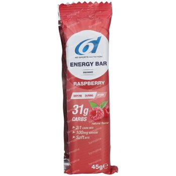 6D Sports Nutrition Energy Bar Framboos 45 g