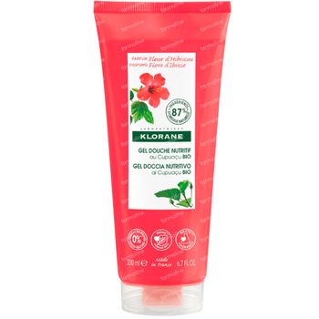 Klorane Fleur d'Hibiscus Nourishing Shower Gel with Organic Cupuaçu Butter Nieuwe Formule 200 ml