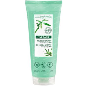 Klorane Sève de Bambou Nourishing Shower Gel with Organic Cupuaçu Butter Nieuwe Formule 200 ml