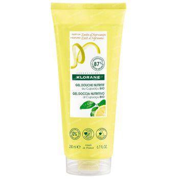 Klorane Zeste d'Agrumes Nourishing Shower Gel with Organic Cupuaçu Butter Nieuwe Formule 200 ml