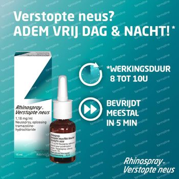 Rhinospray® Verstopte Neus 1,18 mg/ml 15 ml