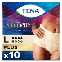 TENA Silhouette Plus Taille Haute Crème Large 10 pièces