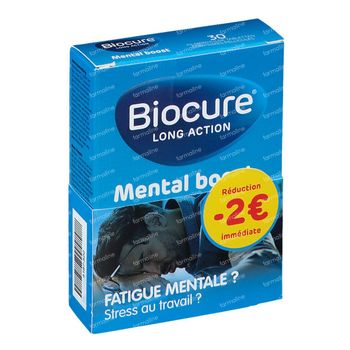 Biocure Mental Boost - Vermoeidheid, Stress, Vitamine Verlaagde Prijs 30 tabletten