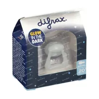Difrax  Sucette Natural 12+ mois - Glow in the Dark