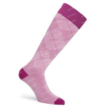 JOBST® Casual Pattern Chaussettes 15-20 AD Extra Large FC Rose 1 paire