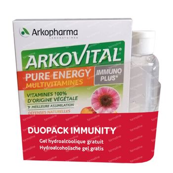 Arkovital Pure Energy Immunoplus DUO + Handgel GRATIS 2x30 tabletten