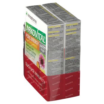 Arkovital Pure Energy Immunoplus DUO + Handgel GRATIS 2x30 tabletten