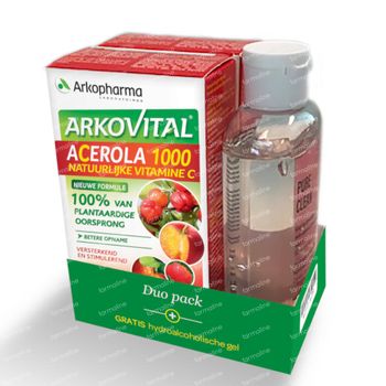 Arkovital Acerola DUO + Hand Gel FREE Offer 2x30 tabletten