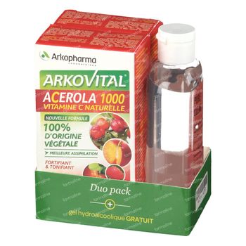 Arkovital Acerola DUO + Hand Gel FREE Offer 2x30 tabletten