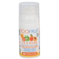 TOOFRUIT 1, 2, 3, Soleil Kids Sonnenmilch SPF50 Aprikose - Aloe Vera Bio 30 ml
