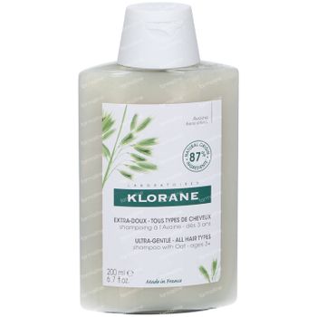 Klorane Extra Zachte Shampoo Havermelk Nieuwe Formule 200 ml