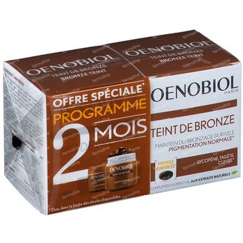 Oenobiol Bronze Teint - Zelfbruiner, Bruinen Zonder Zon DUO 2x30 capsules