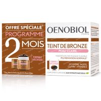 Oenobiol Teinte De Bronze Peau Clair - Autobronzant, Bronzage Sans Soleil DUO 2x30 capsules