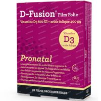 D-Fusion Film Folic Pronatal 28  comprimés pelliculés