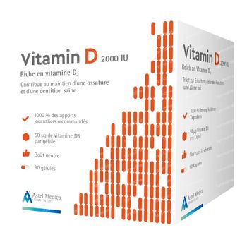 Vitamin D 2000 IU 90 capsules