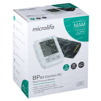 Microlife BP B3 Comfort PC Tensiomètre 1 pièce